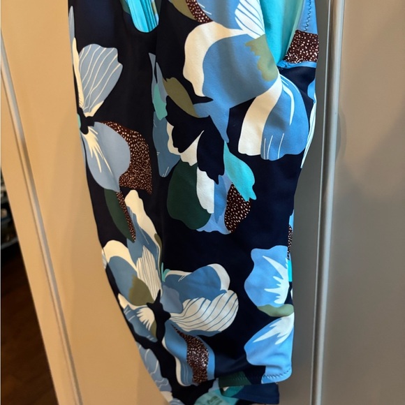 NWT Athleta Seychelles hero bloom dress blue one piece swimsuit XS - Picture 3 of 9